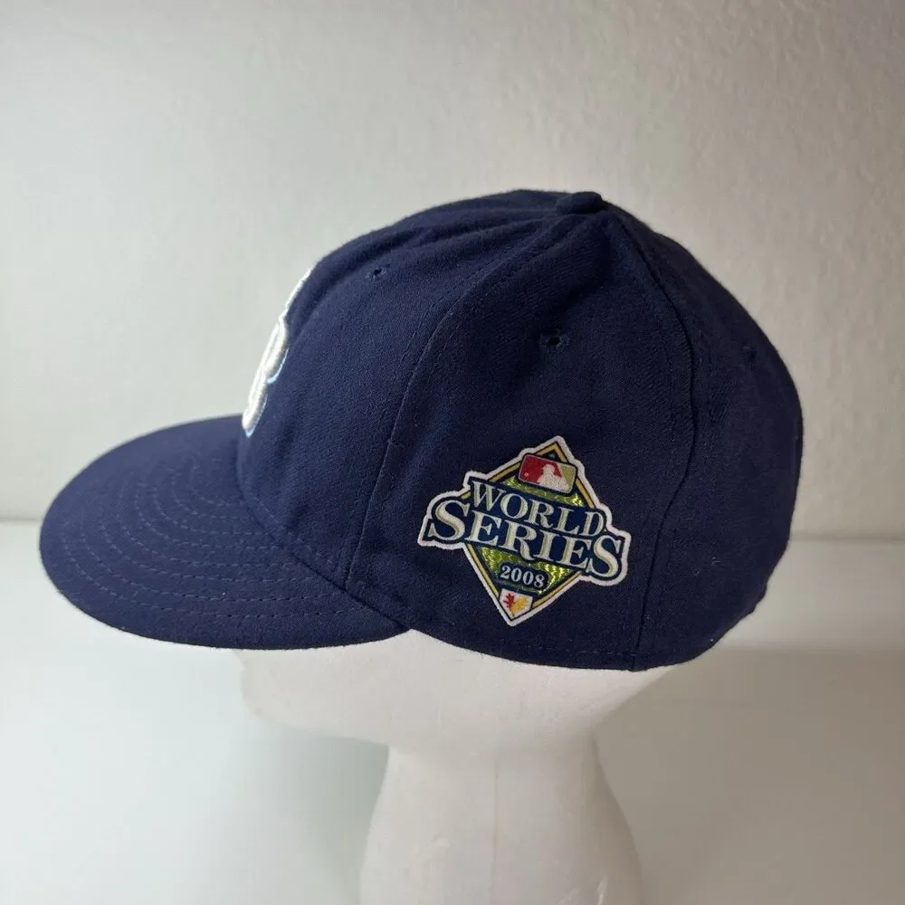 2008 World Series Tampa Bay Rays New Era Baseball Hat MLB Official On-Field Cap